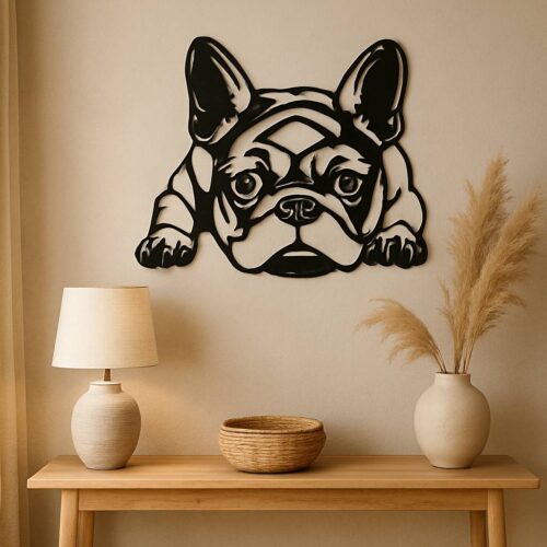 Bulldog Fali Dekoráció